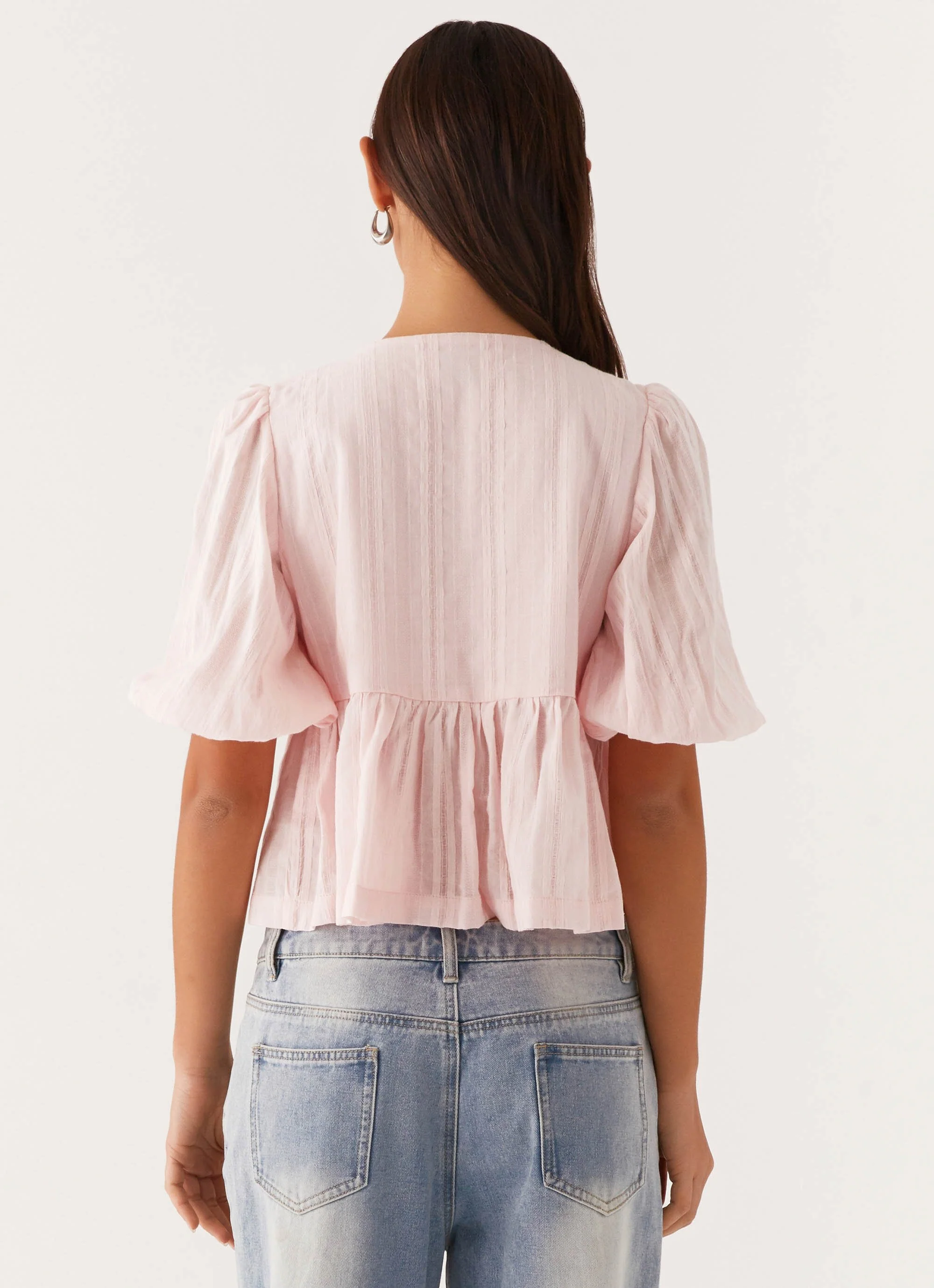 Western Wind Tie Top - Pink - Image 4