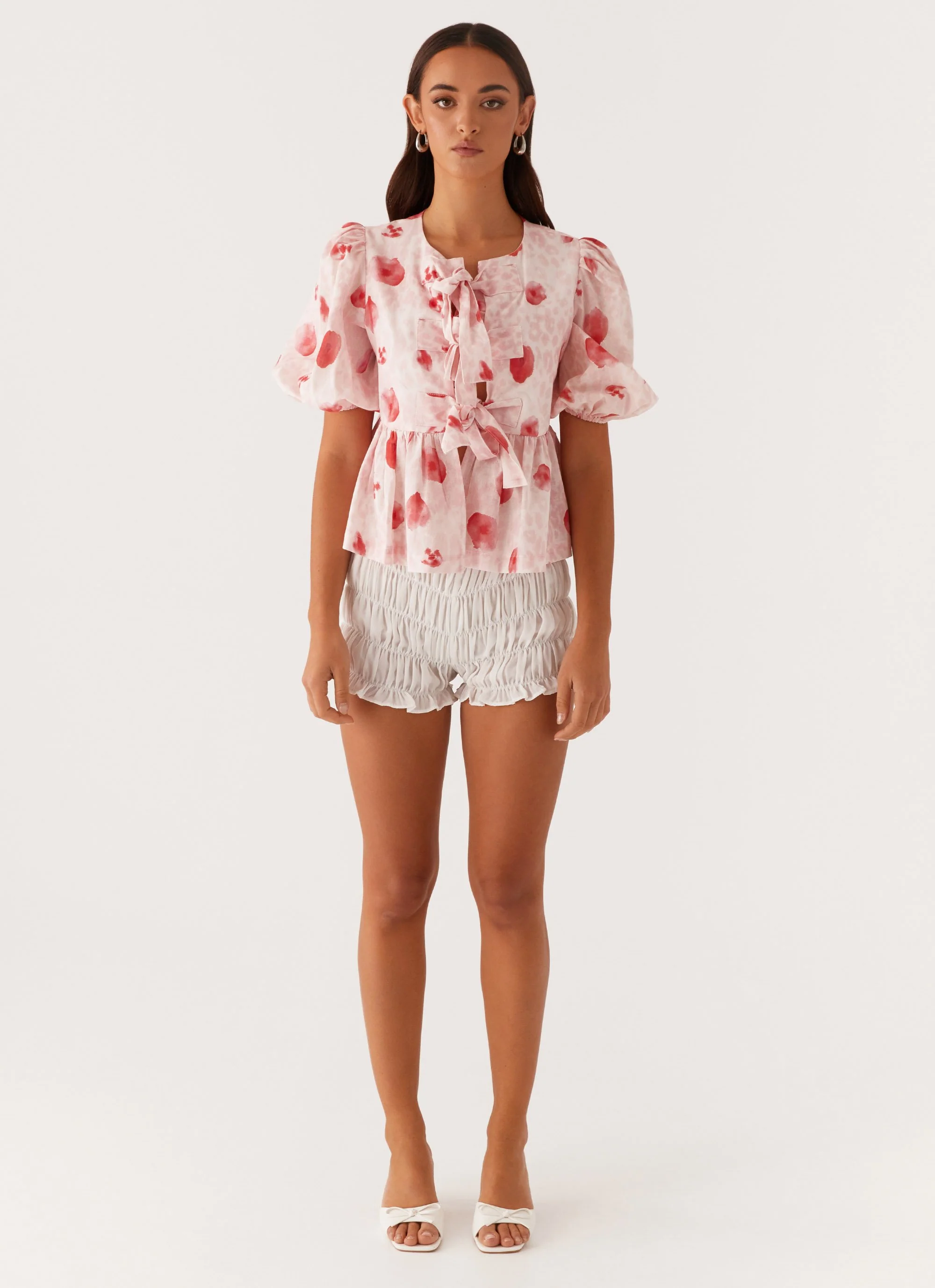Western Wind Tie Top - Rose Leopard - Image 2