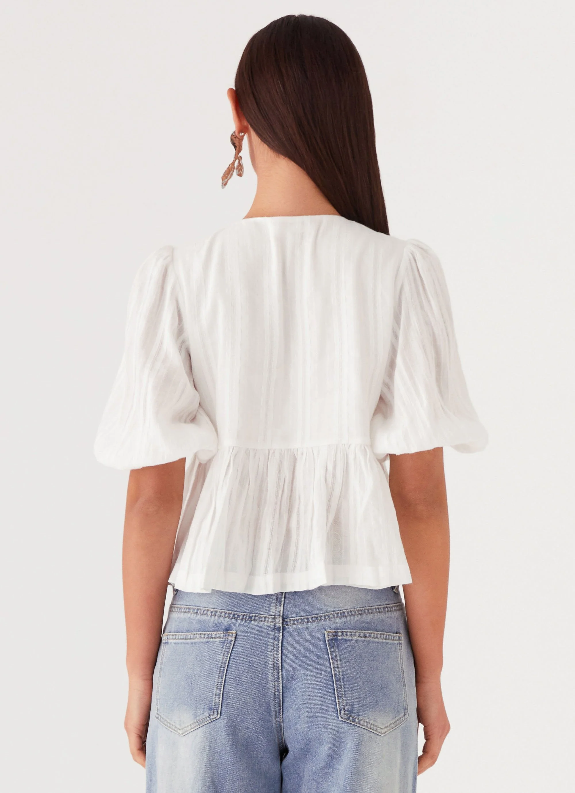 Western Wind Tie Top - White - Image 4