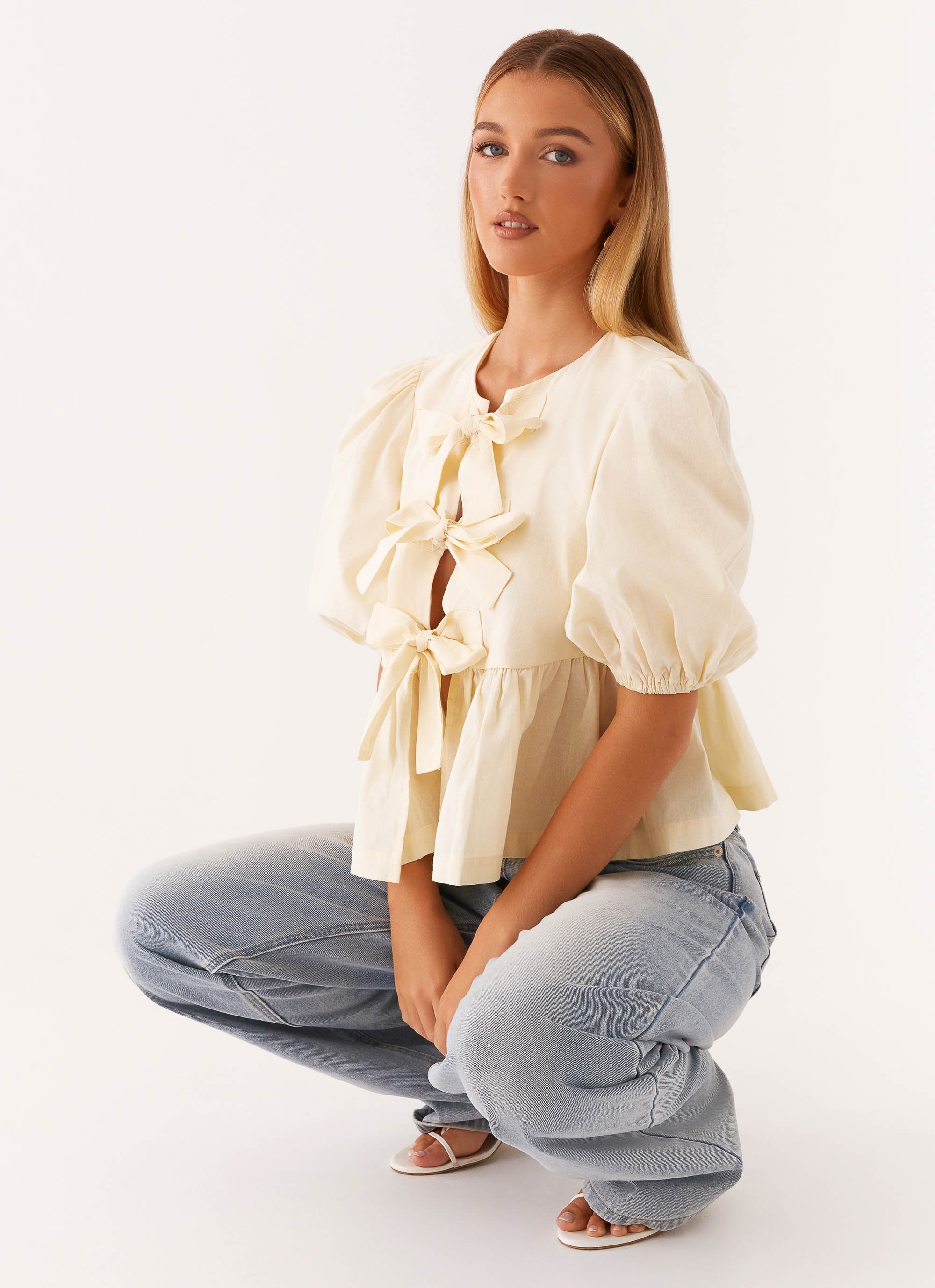 Western Wind Tie Top - Yellow - Image 6