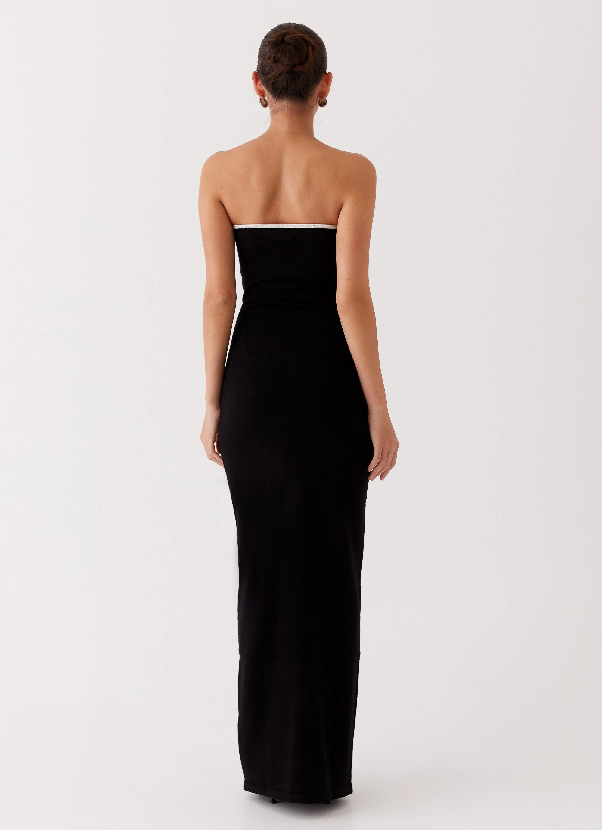 When In Rome Knit Maxi Dress - Black - Image 5