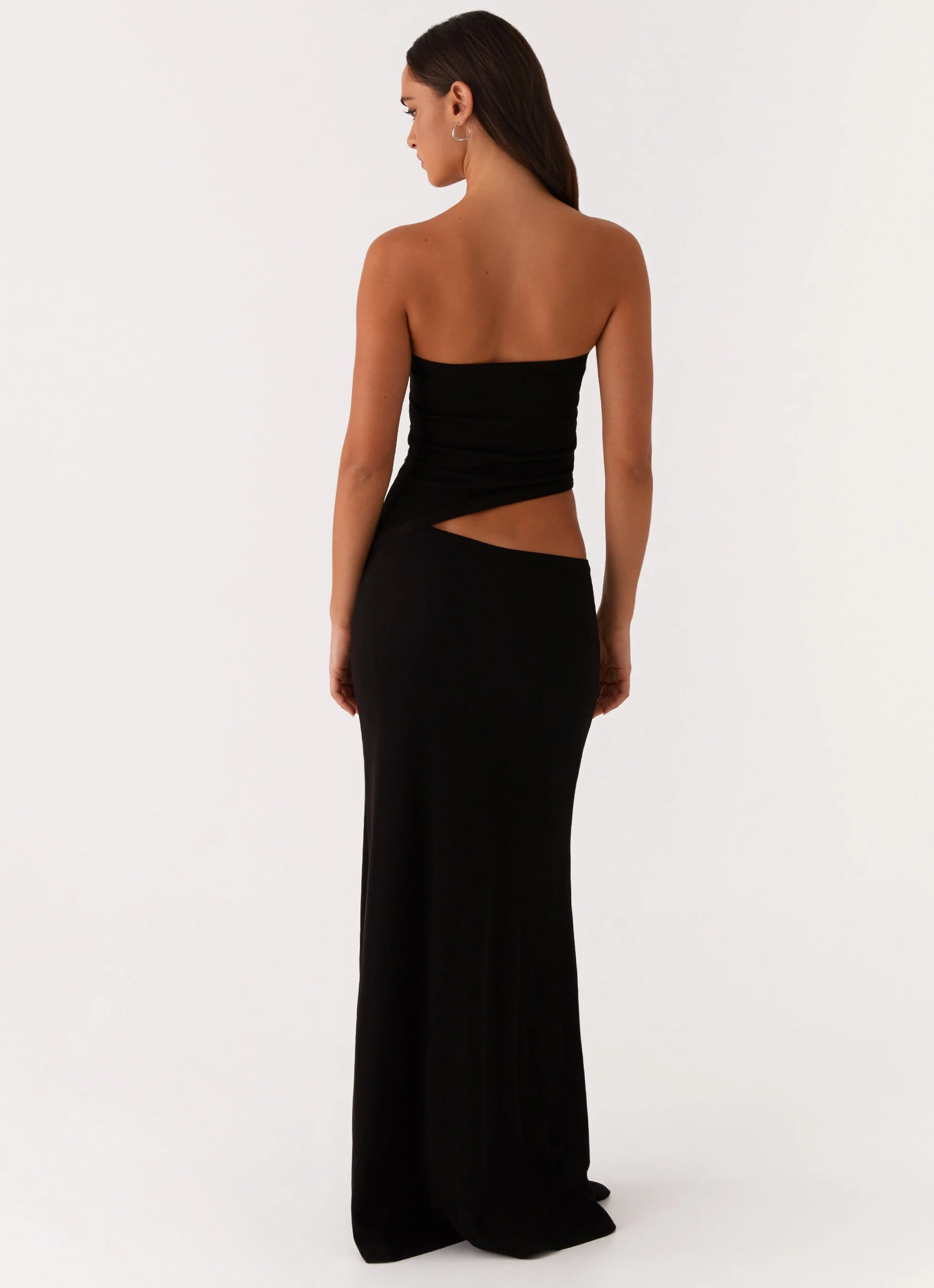 Wild Roses Maxi Dress - Black - Image 4