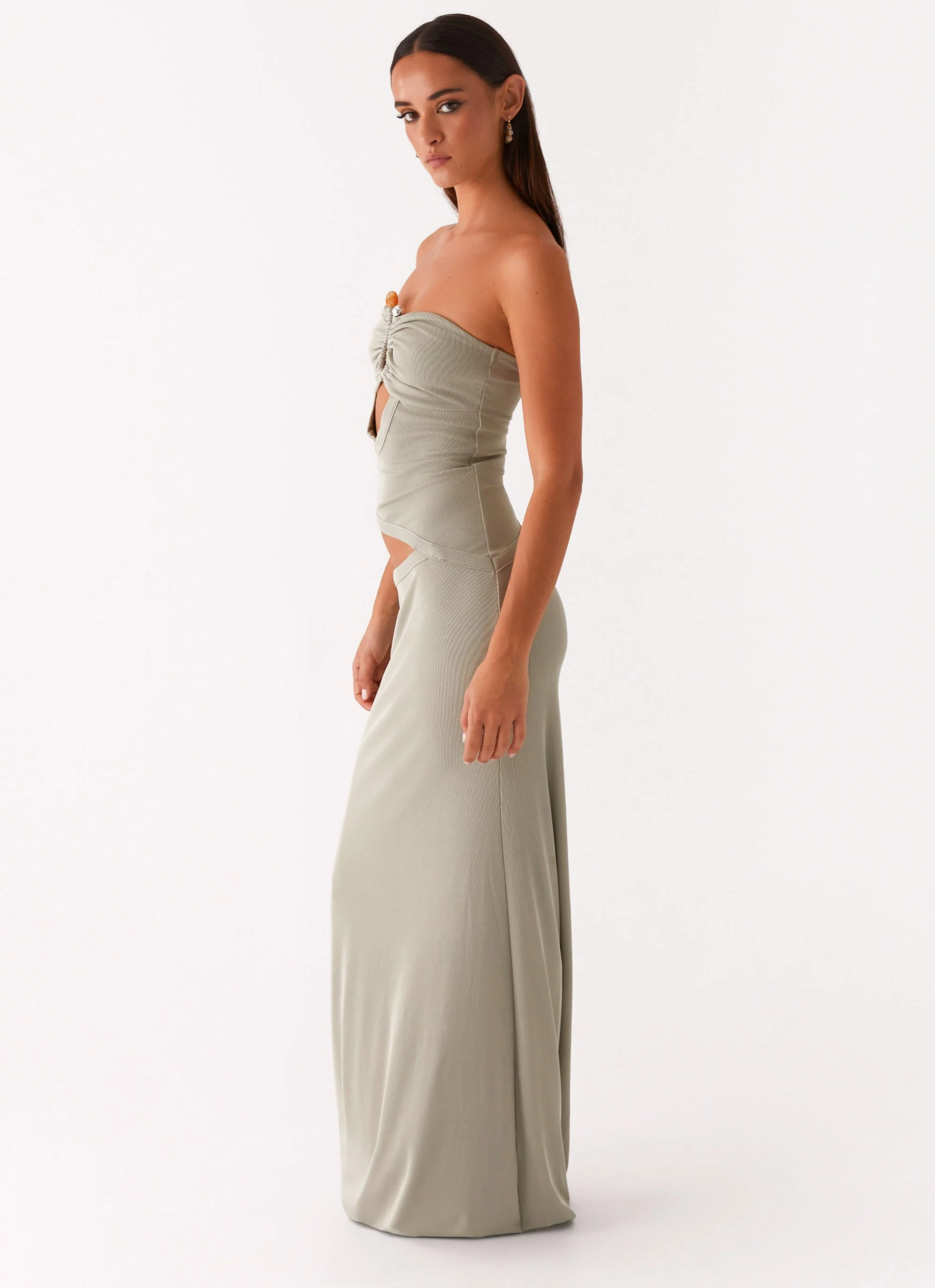 Wild Roses Maxi Dress - Sage - Image 5