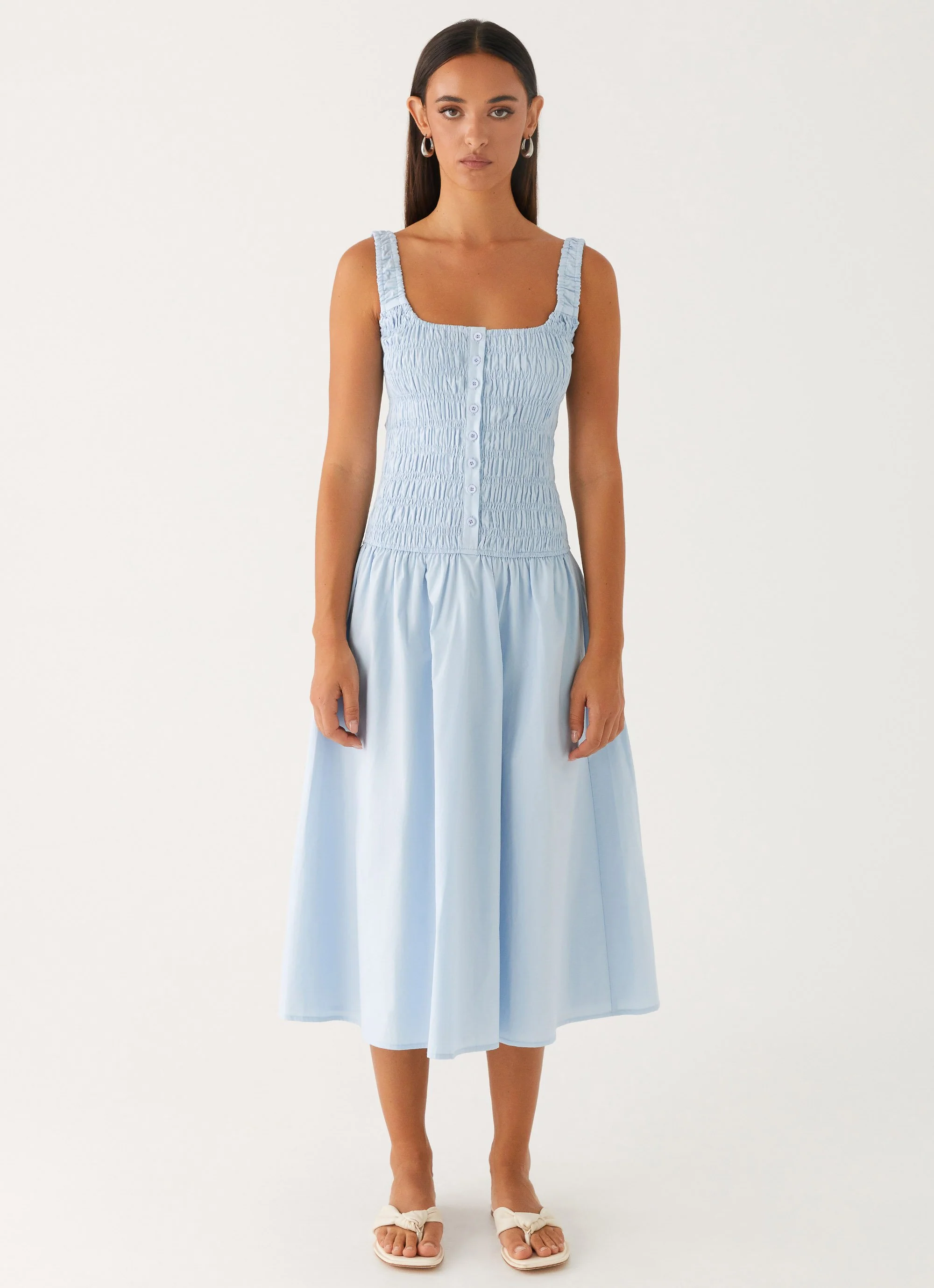 Wildflower Midi Dress - Blue - Image 2