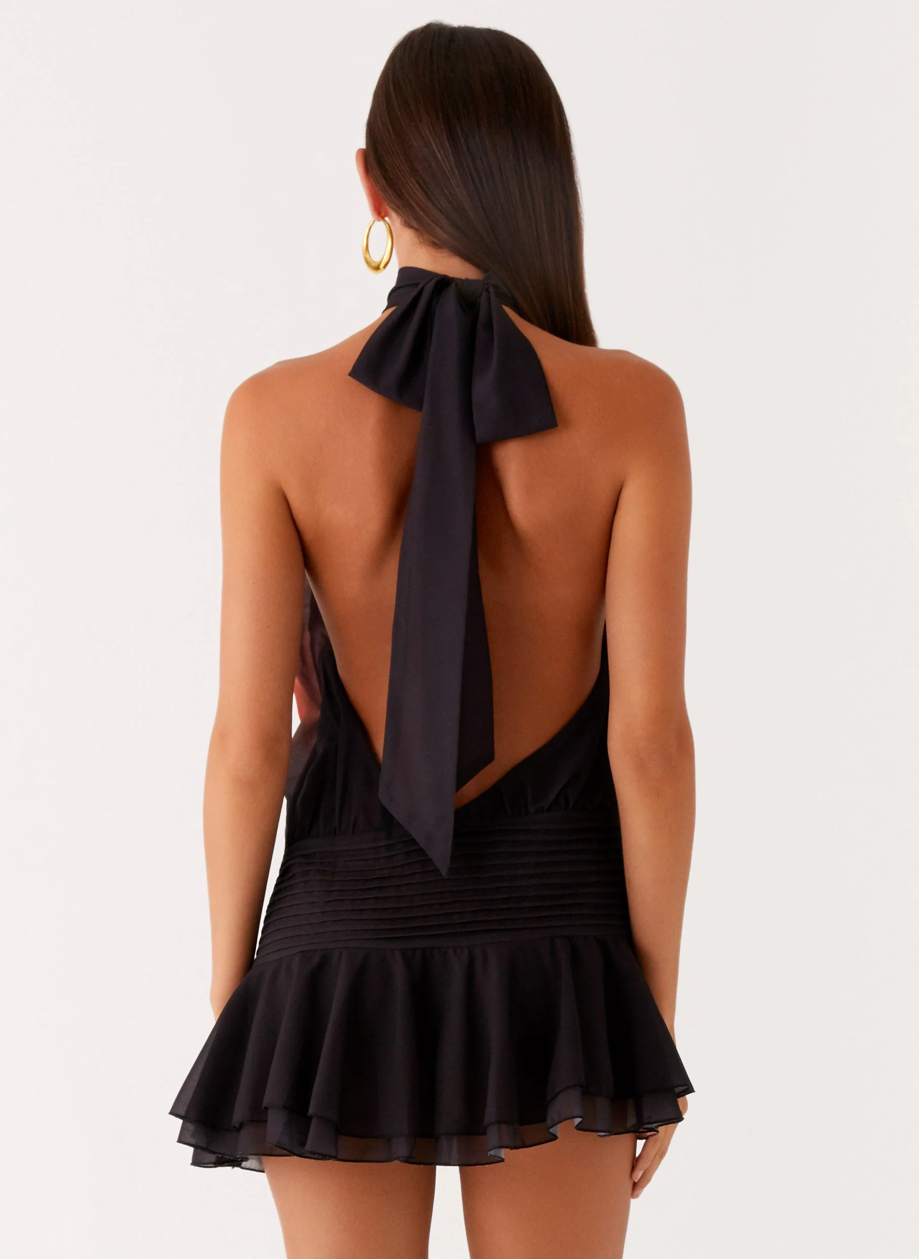 Willow Chiffon Mini Dress - Moody Floral - Image 4