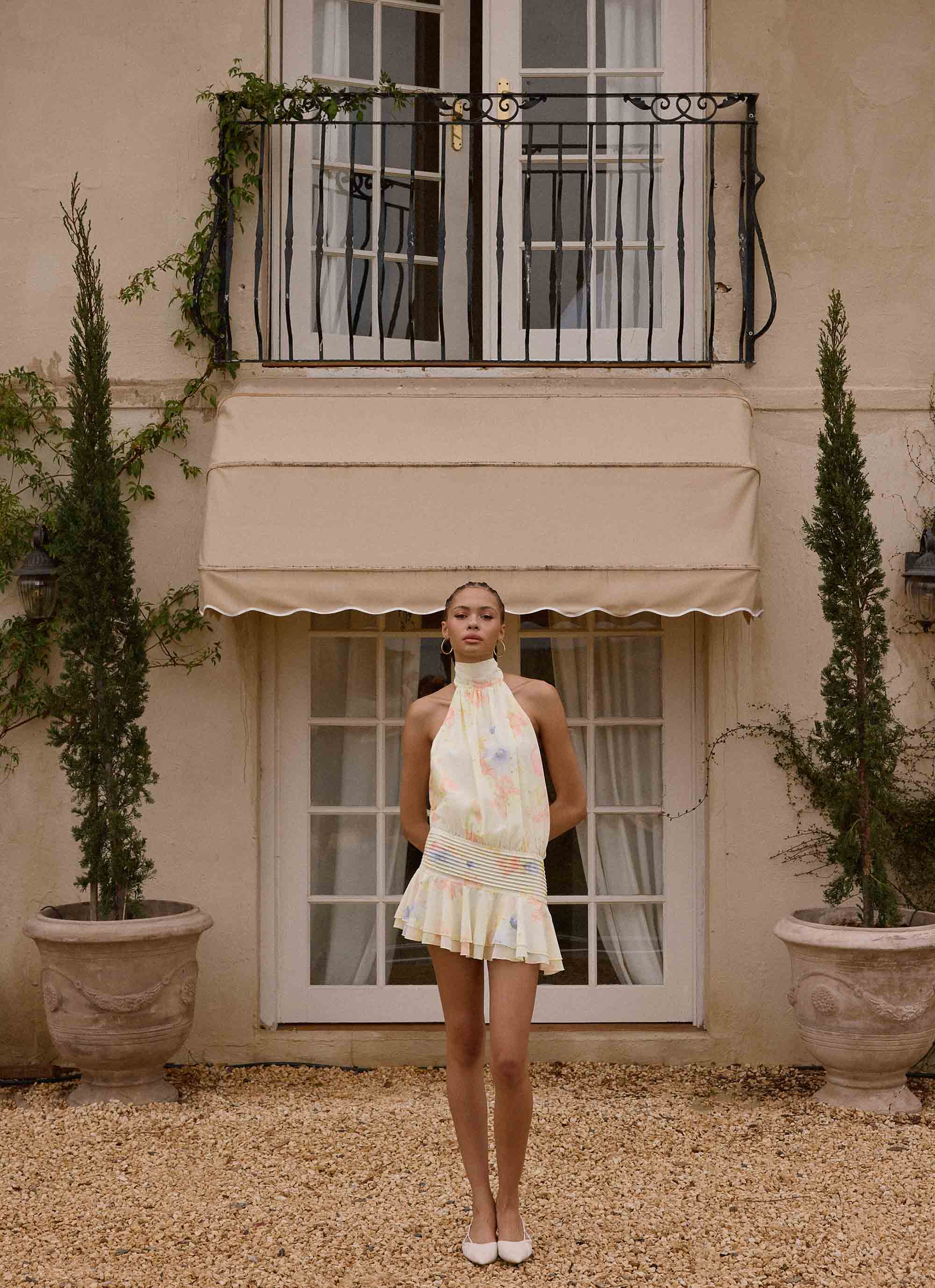Willow Chiffon Mini Dress - Spring Meadow - Image 5