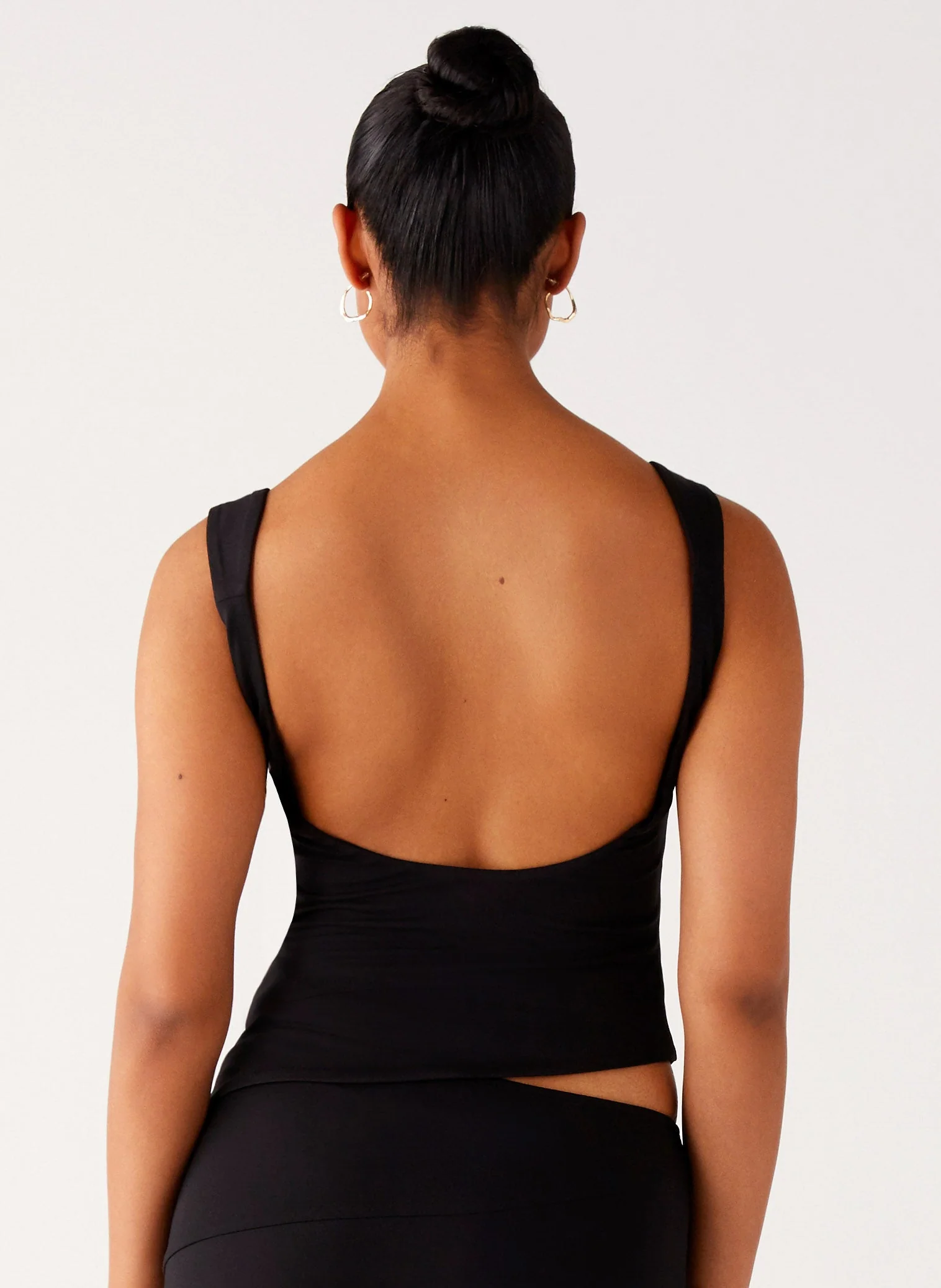 Wonderlust Cowl Top - Black - Image 4