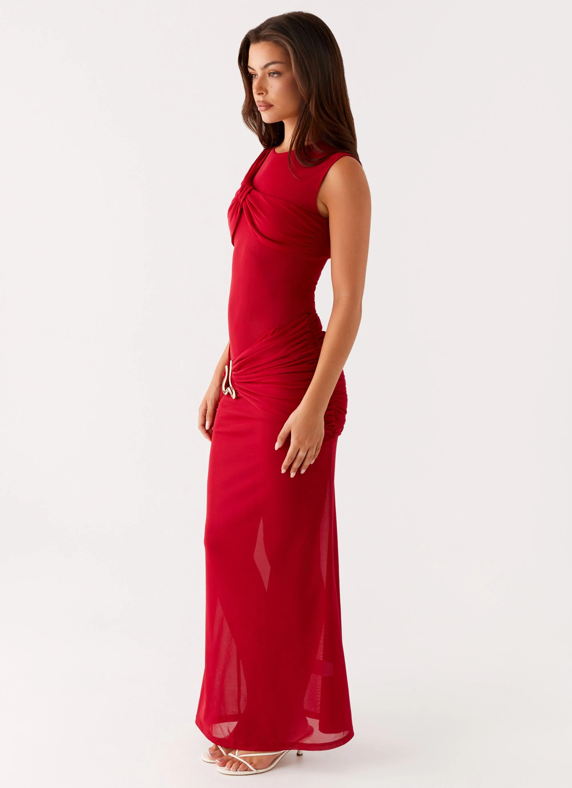 Worldwide Maxi Dress - Raspberry - Image 3