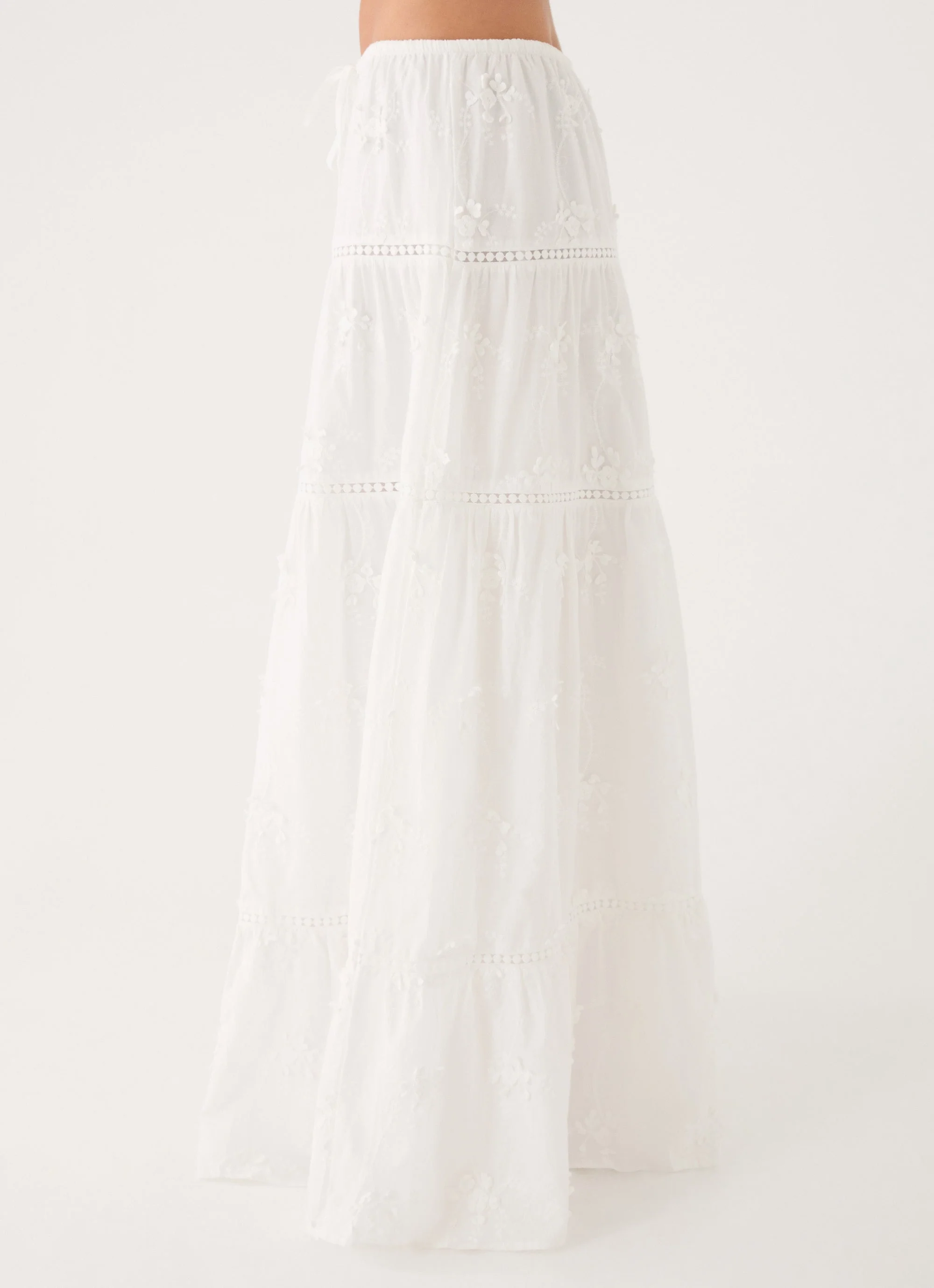 Yours To Keep Maxi Skirt - White - Image 2