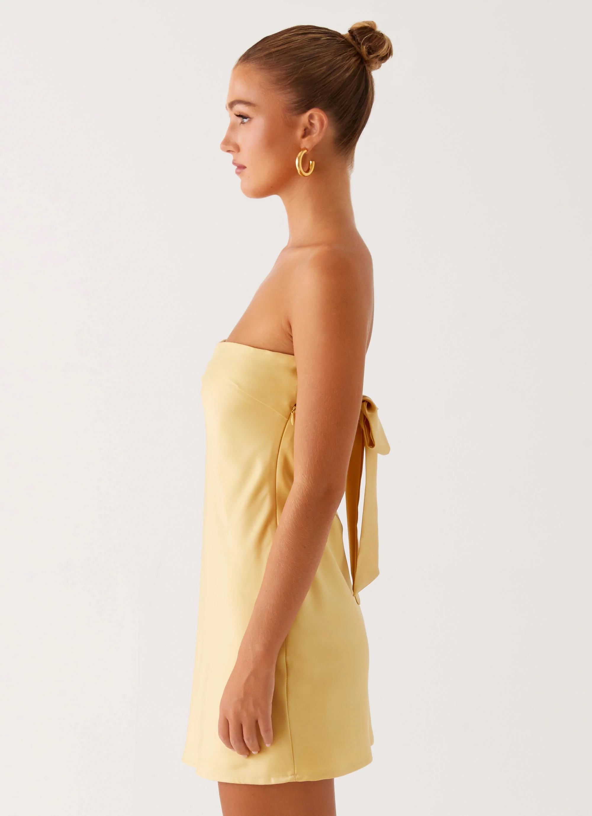 Yulina Mini Dress - Yellow - Image 3