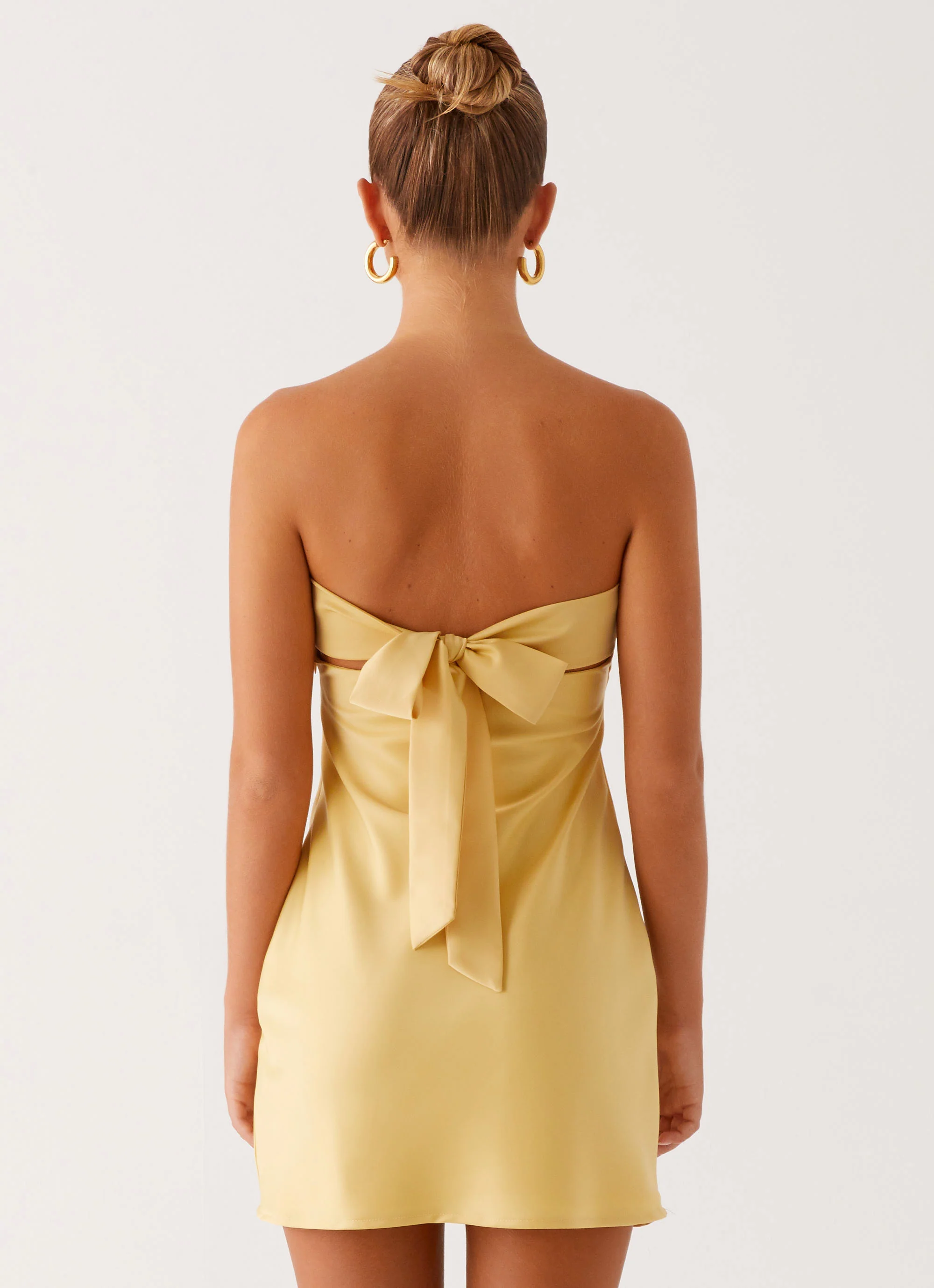 Yulina Mini Dress - Yellow - Image 4