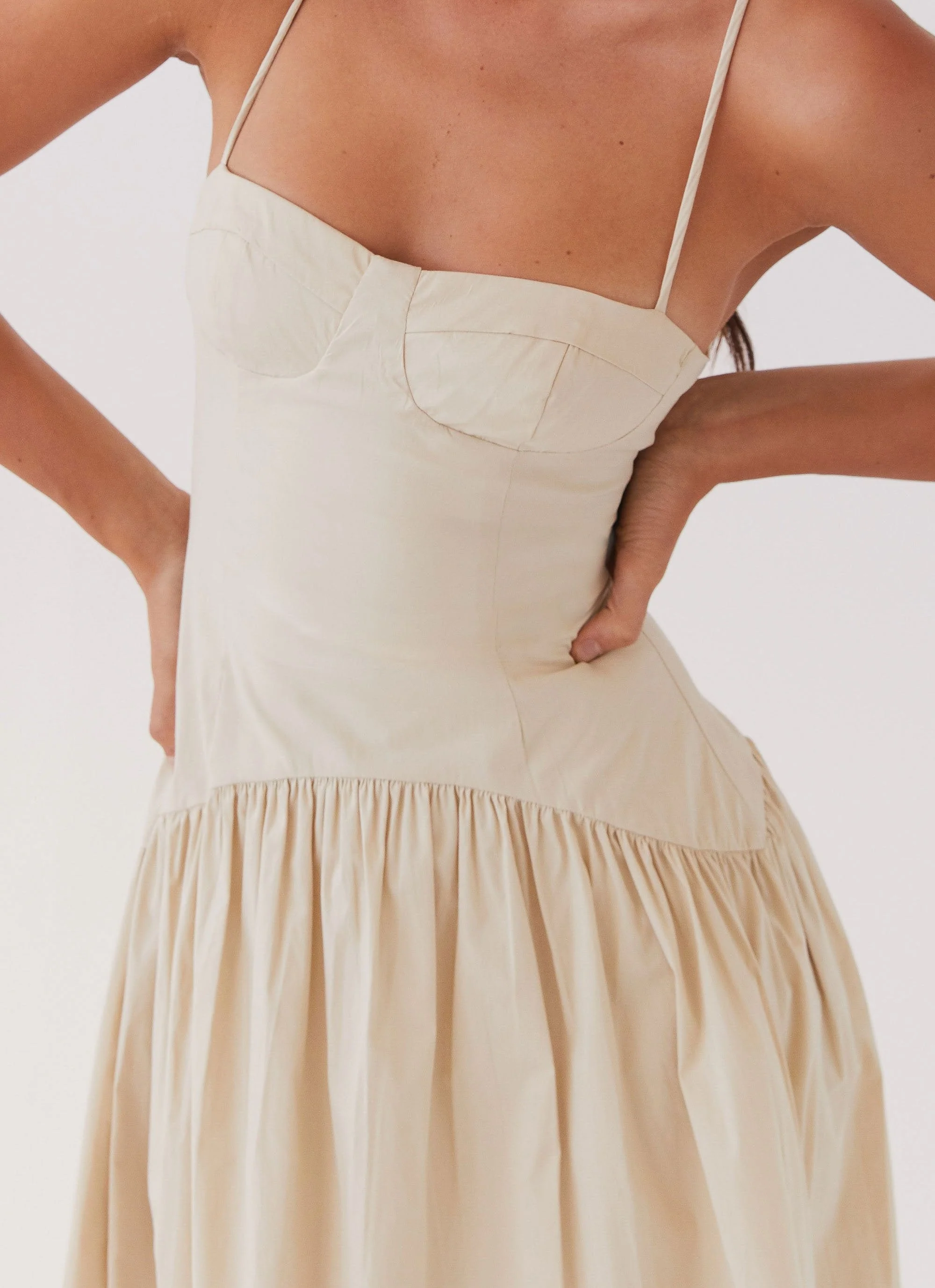 Yvette Corset Midi Dress - Desert Sage - Image 7