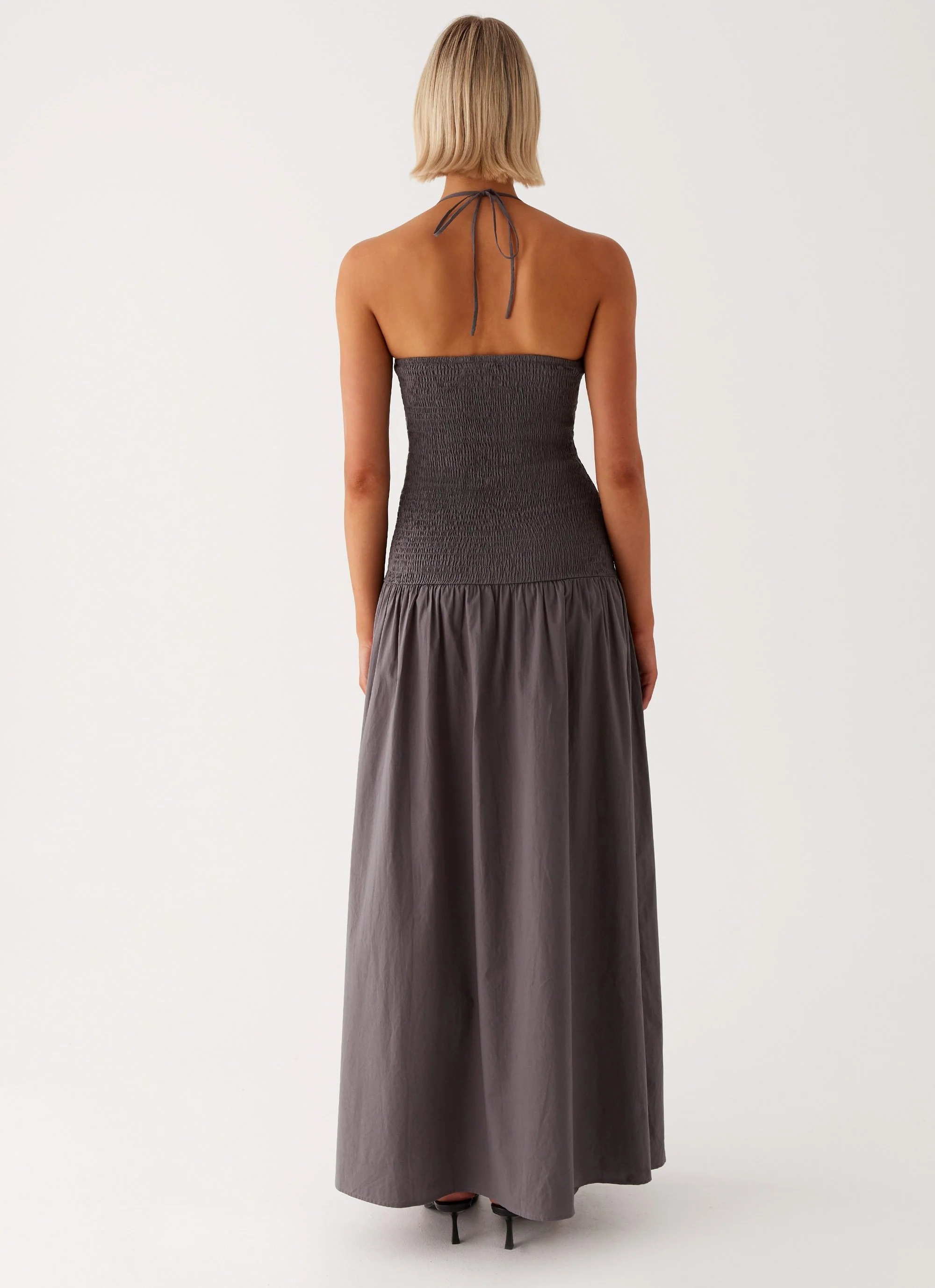 Zahra Maxi Dress - Charcoal - Image 4