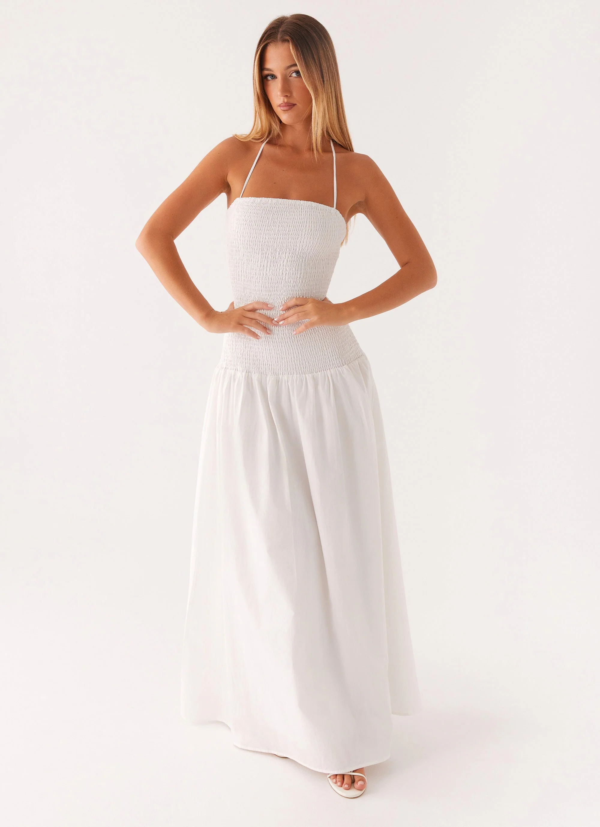 Zahra Maxi Dress - White - Image 5