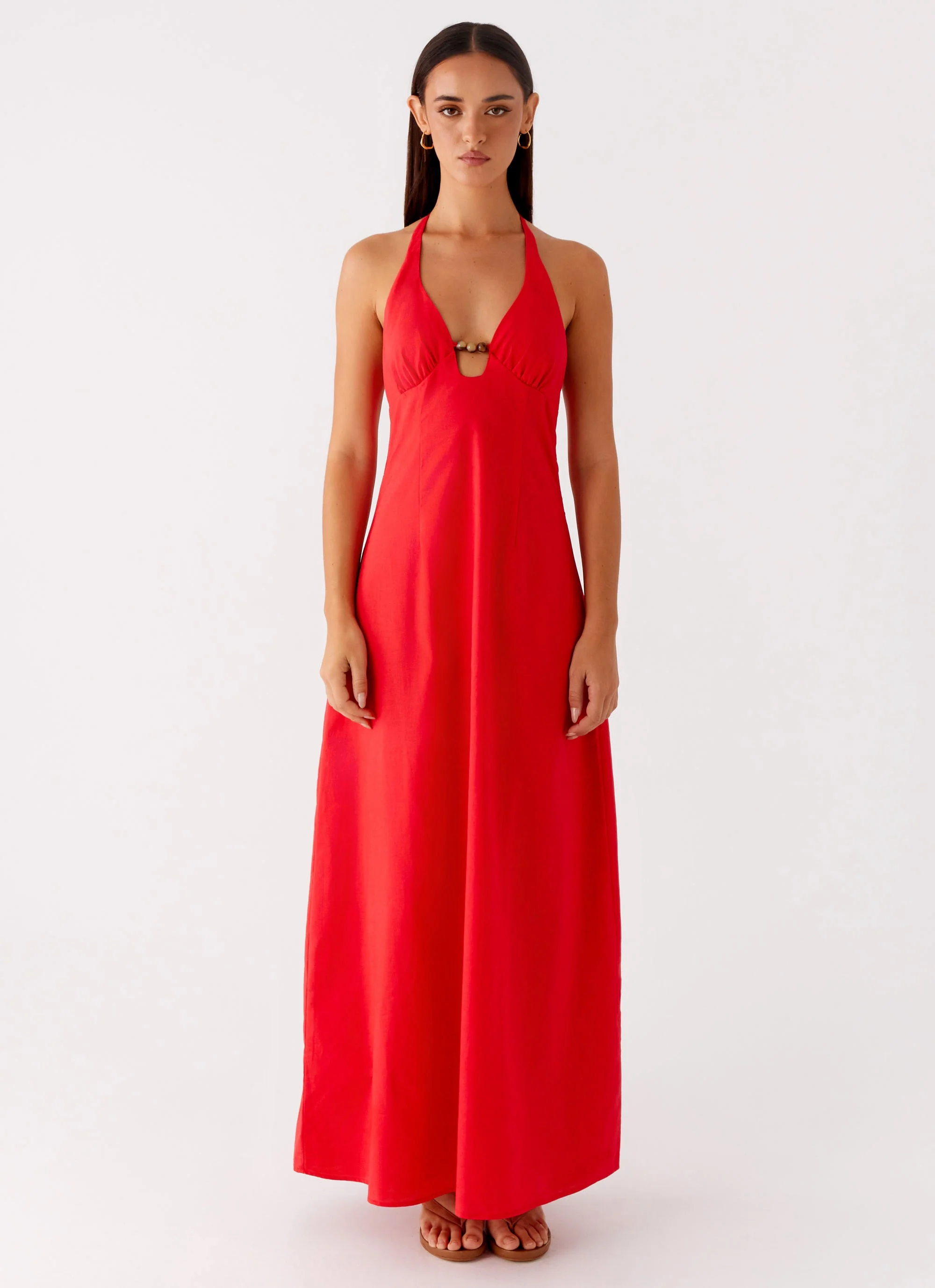 Zana Maxi Dress - Red - Image 2