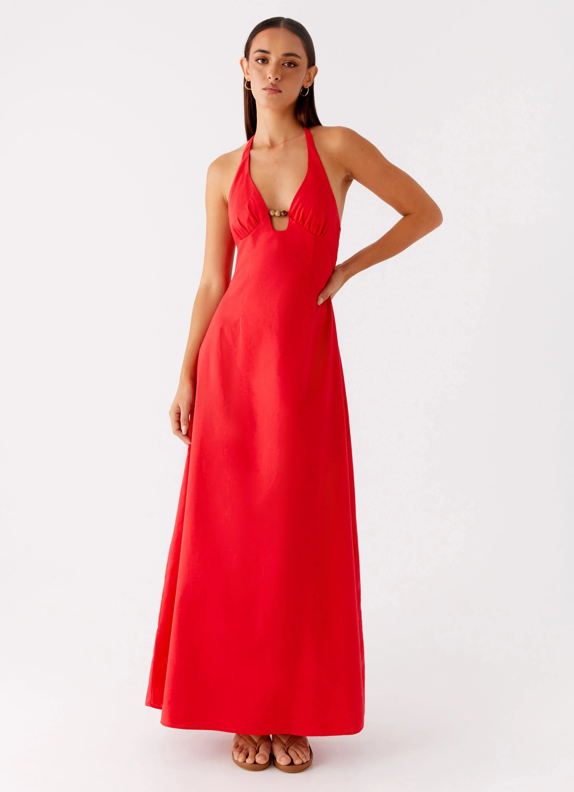 Zana Maxi Dress - Red - Image 5