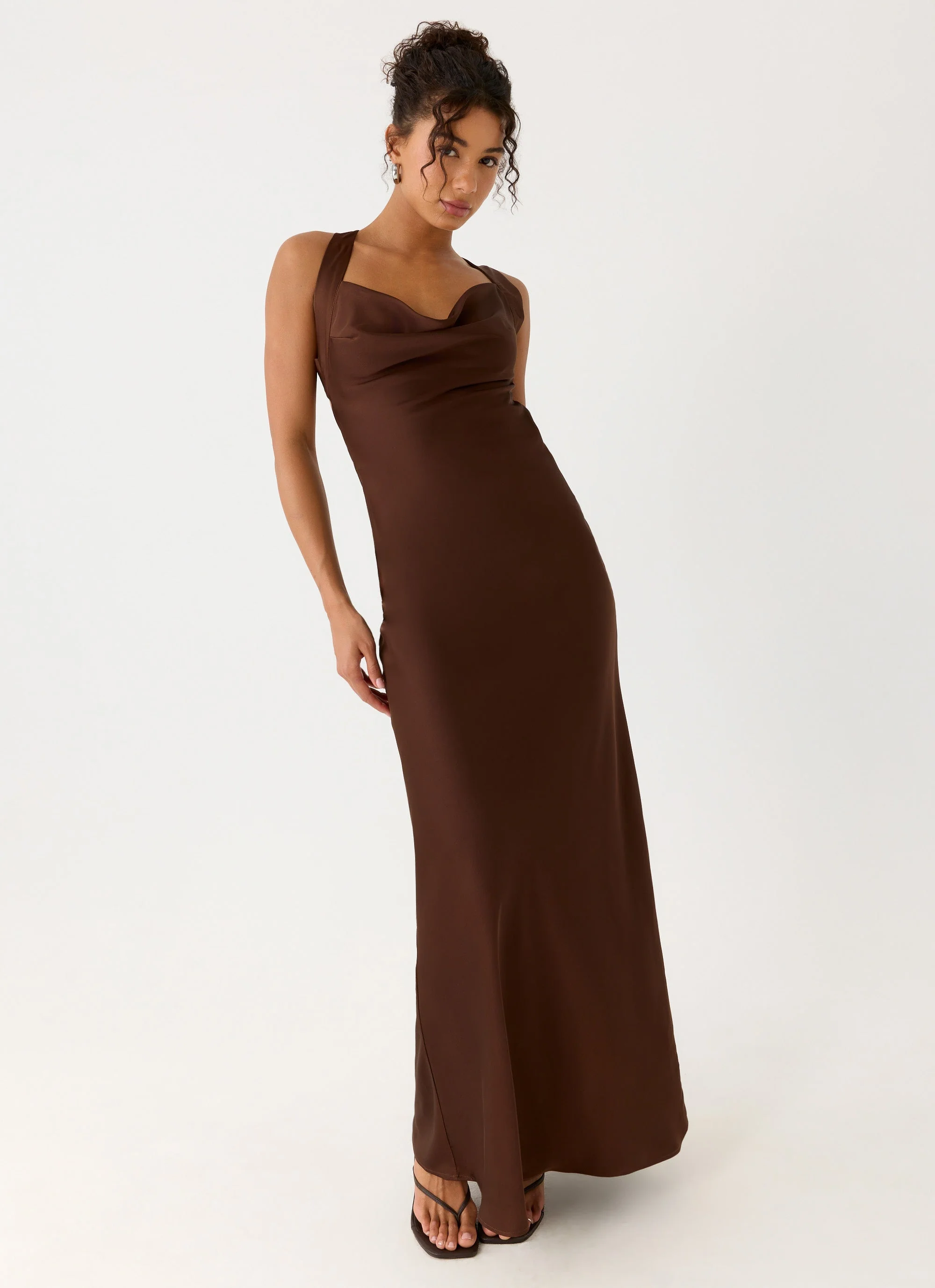 Zandie Maxi Dress - Chocolate Torte - Image 2