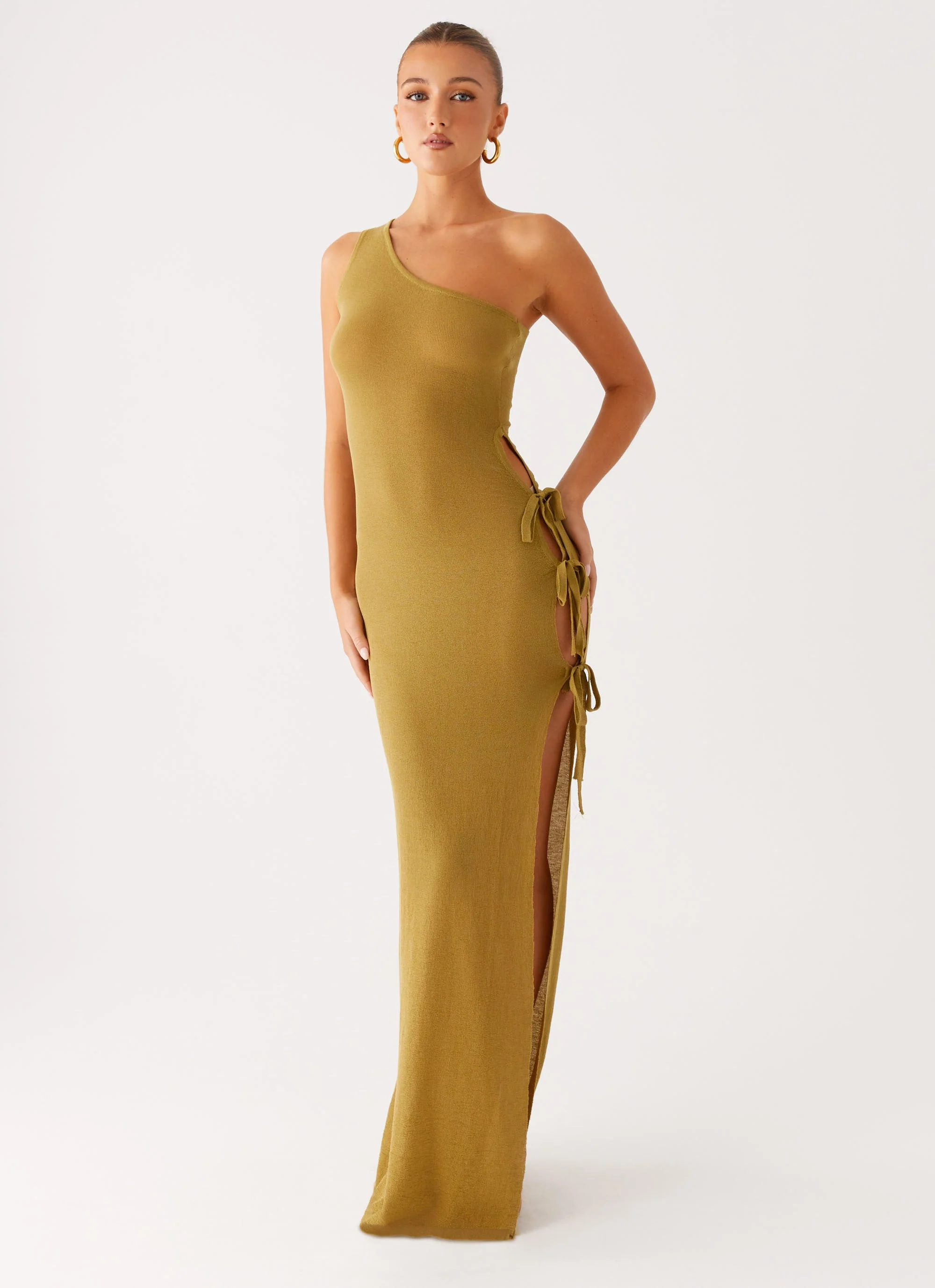 Zarnella Maxi Dress - Lime - Image 5