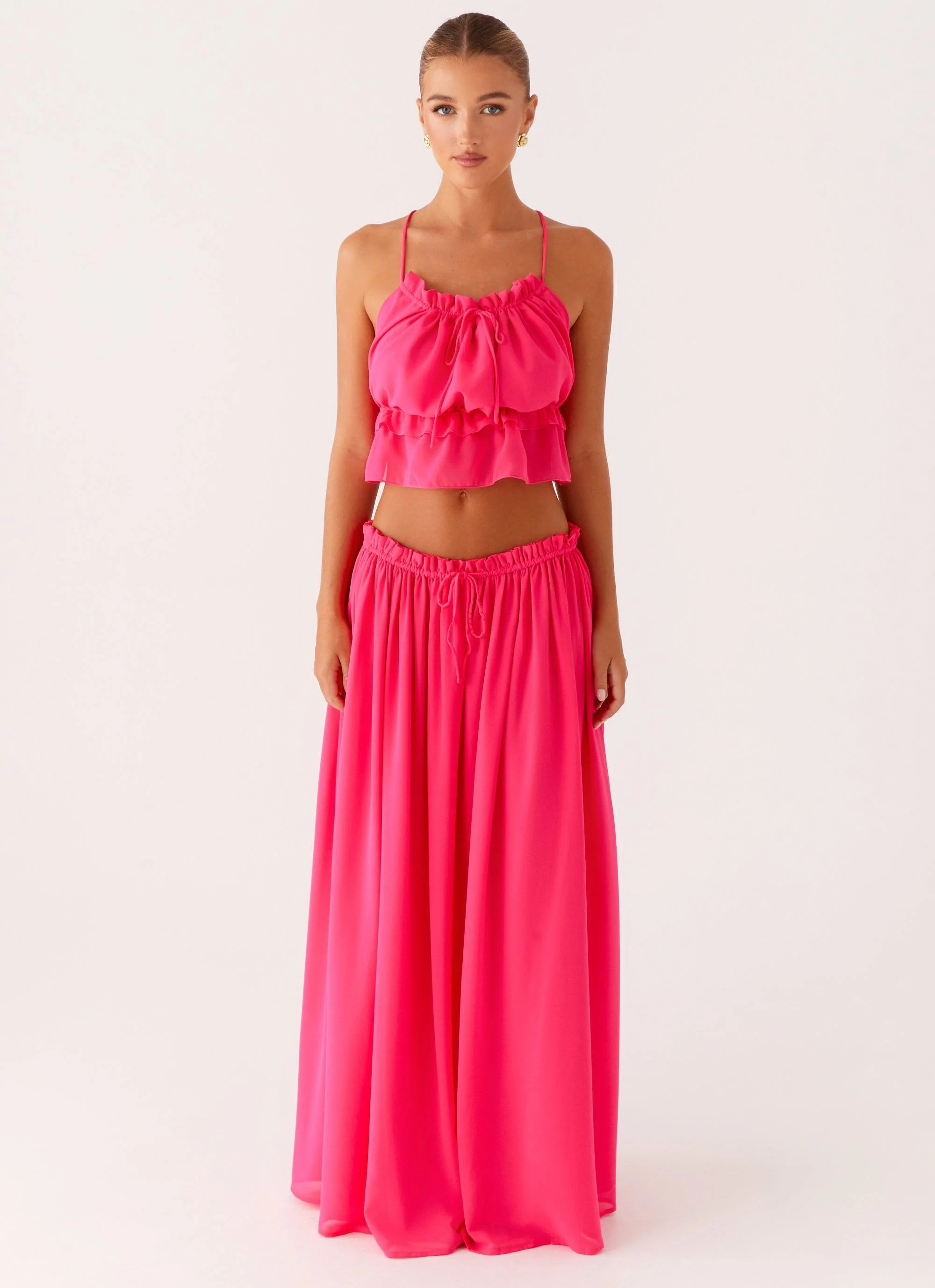 Zaya Maxi Skirt - Fuchsia - Image 3