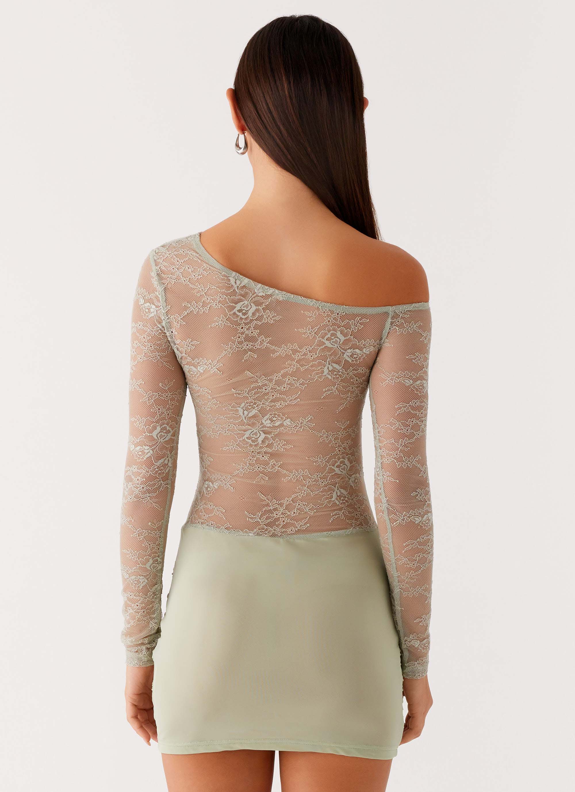 Zenni Mini Dress - Sage - Image 4