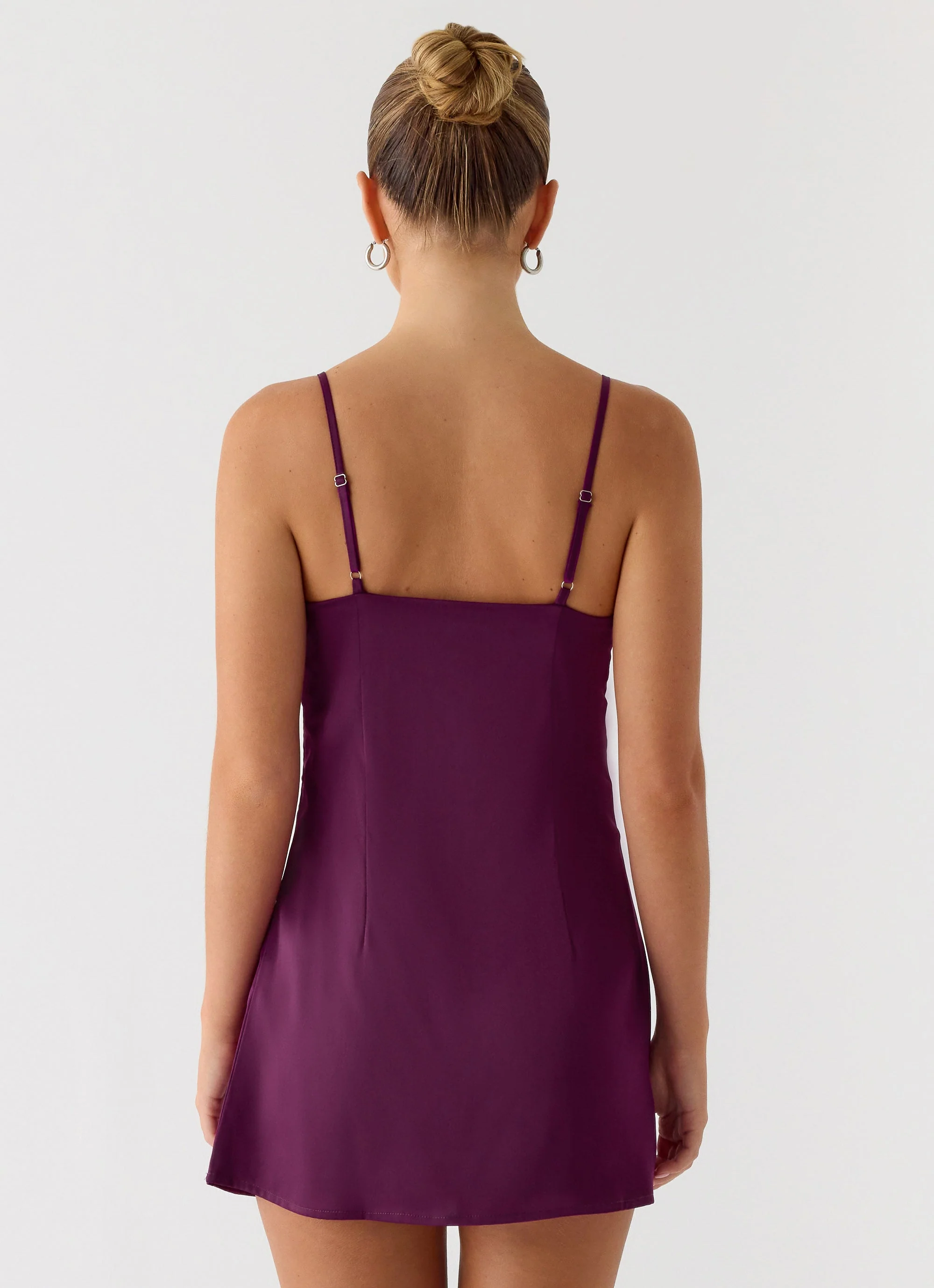 Zion Beaded Micro Mini Dress - Mulberry - Image 6