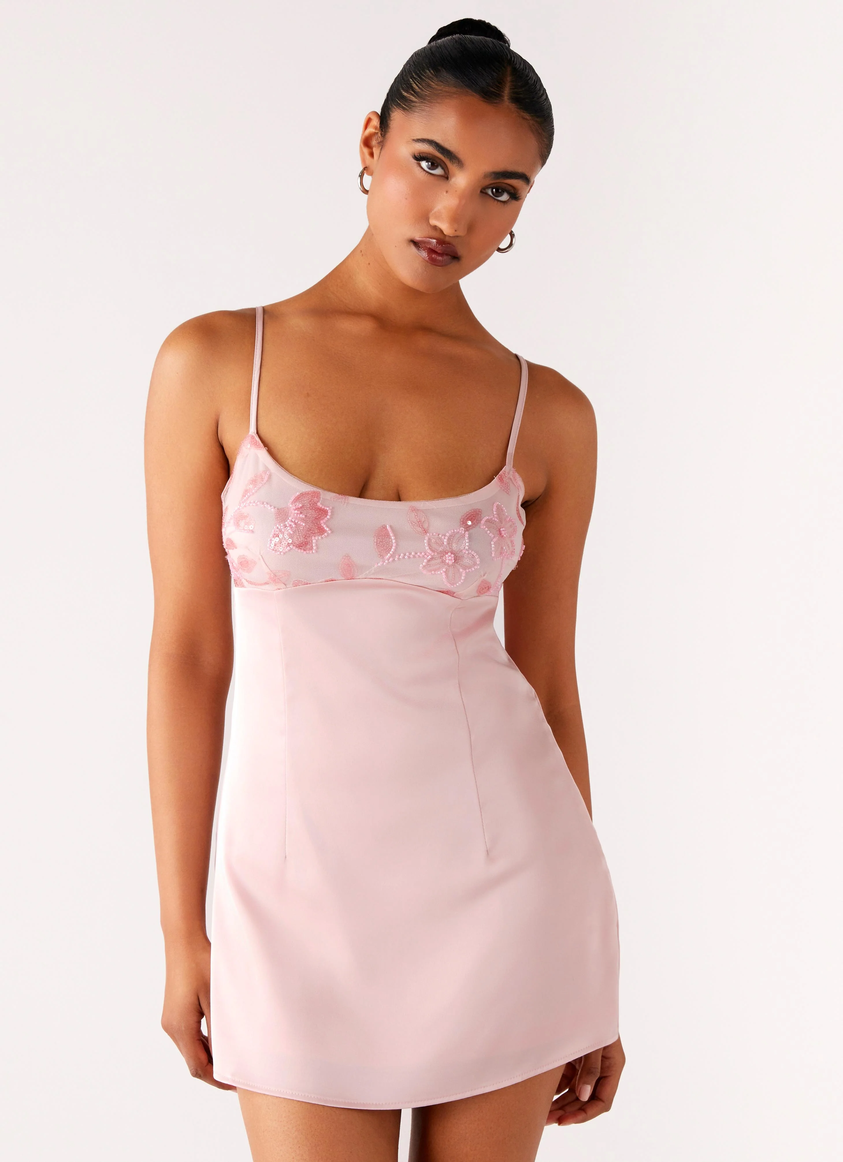 Zion Beaded Micro Mini Dress - Pink - Image 5