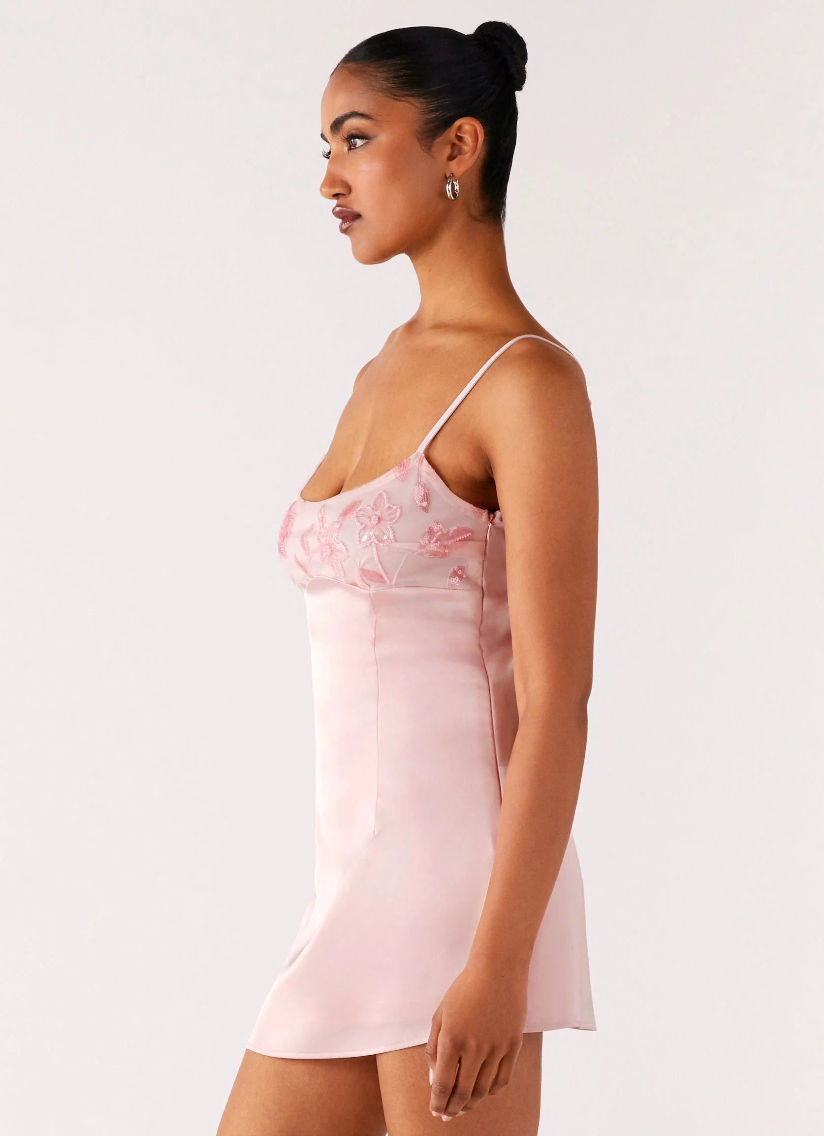 Zion Beaded Micro Mini Dress - Pink - Image 6