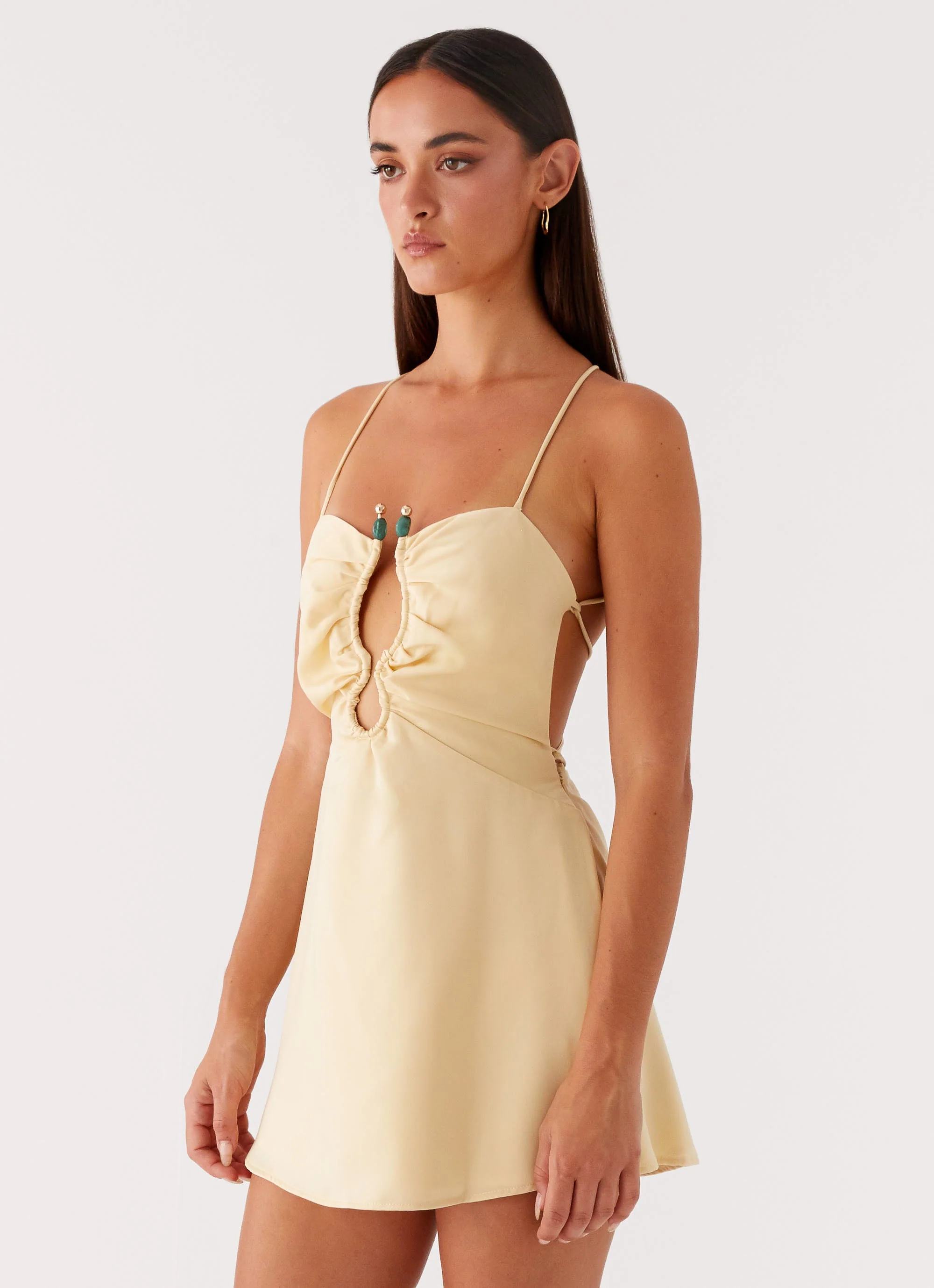 Zuma Mini Dress - Yellow - Image 2
